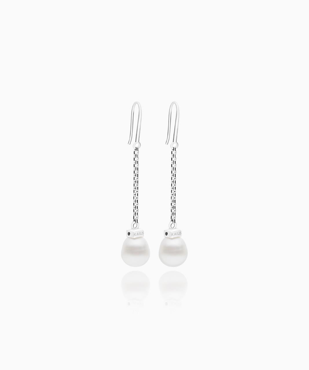 Kailis – Contempo Pearl Earrings, Sterling Silver