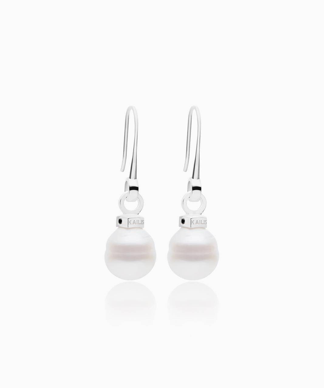Kailis – Element French Hook Pearl Earrings, Sterling Silver