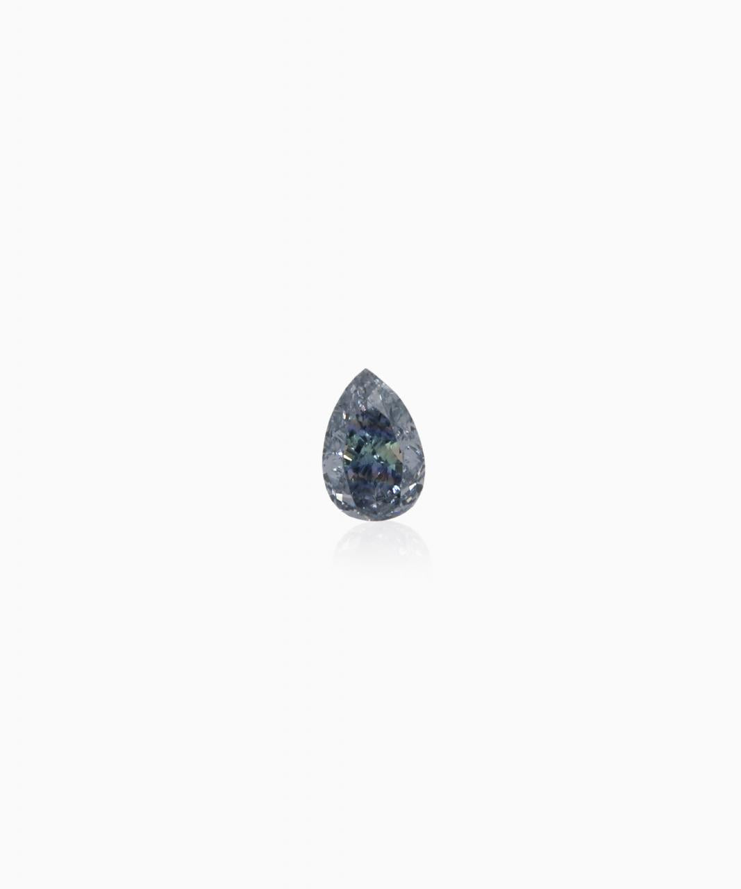 0.05ct Natural Fancy Intense Blue Grey BL3 SI1 Argyle Blue Diamond
