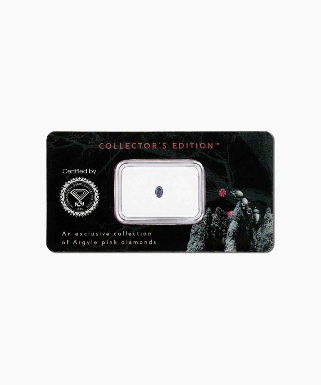 0.11ct Natural Fancy Intense Blue Grey, BL2+, VS2, Argyle Blue Diamond