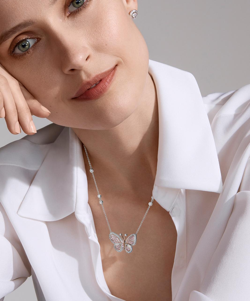 Limited Edition - Argyle Pink™ Butterfly Pendant