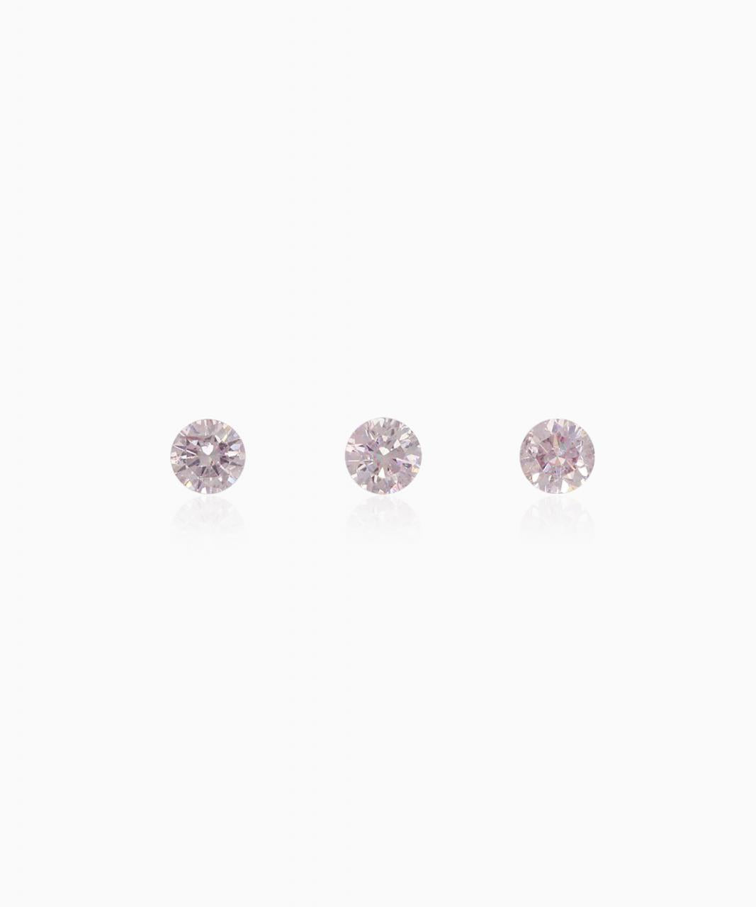 3=0.12ct Natural Fancy Pink, 7P, SI2, Argyle Pink Diamonds
