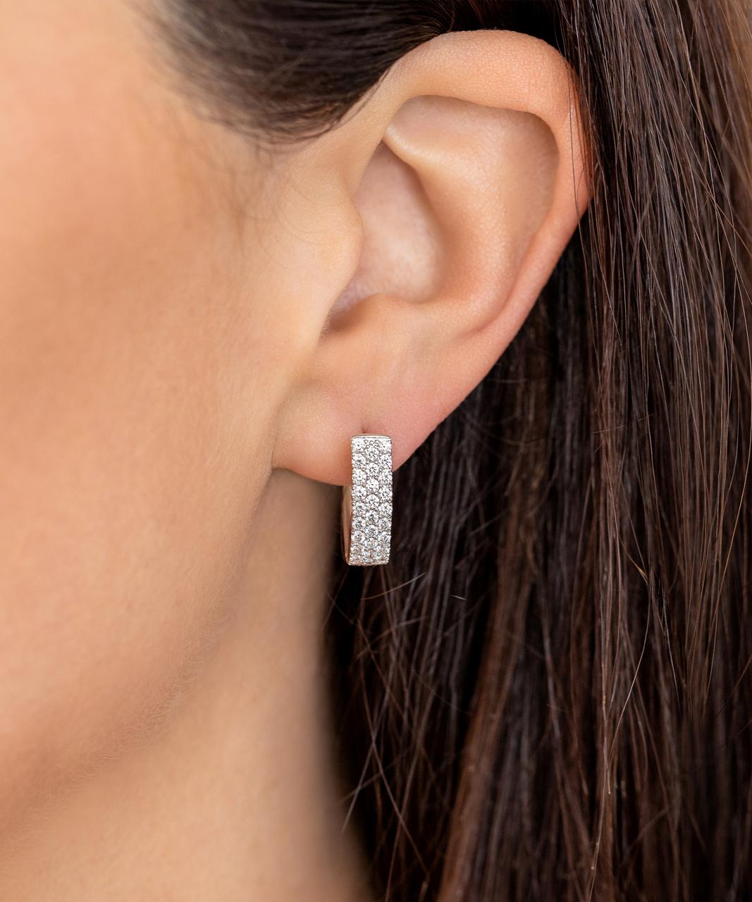 Diamond Road Earrings - Three Row