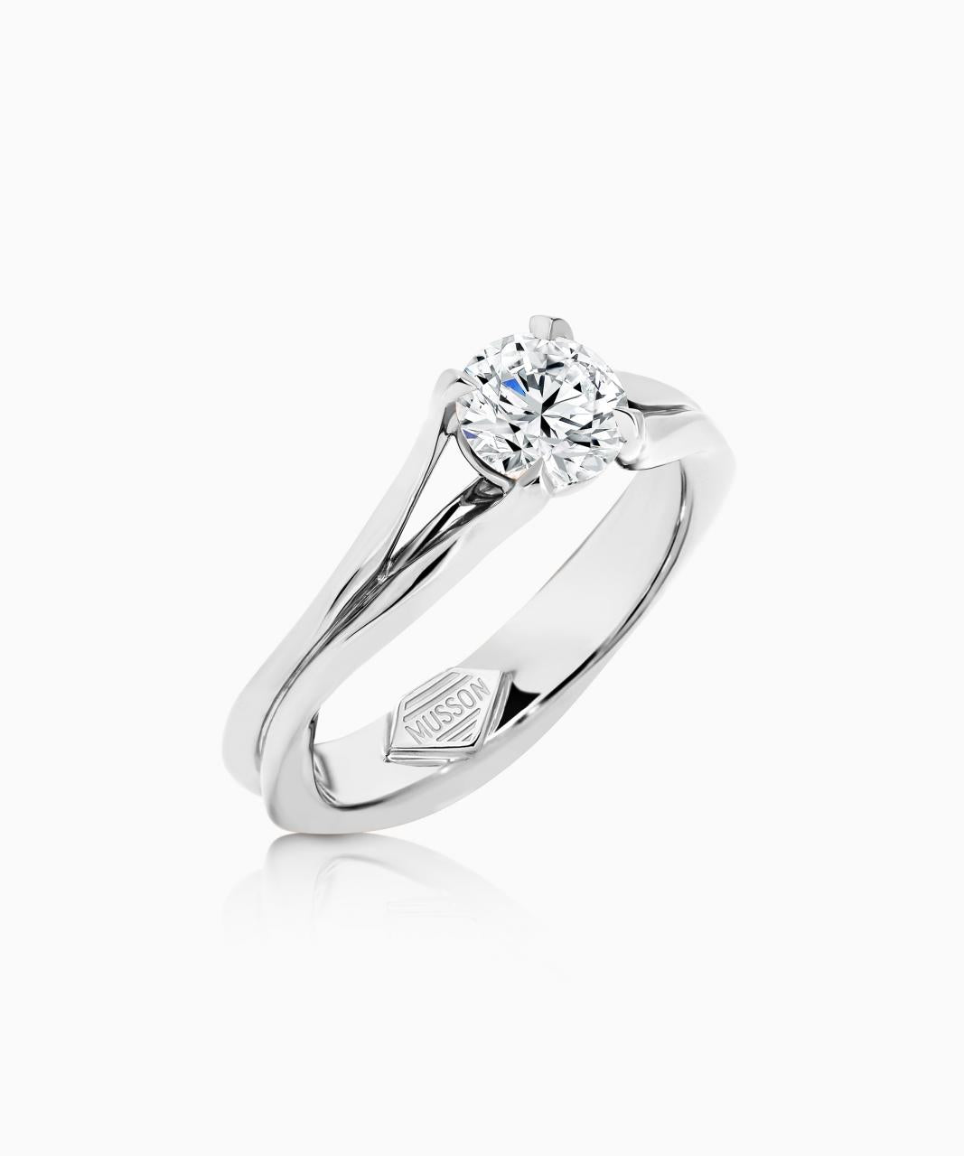 Entwined Diamond Ring