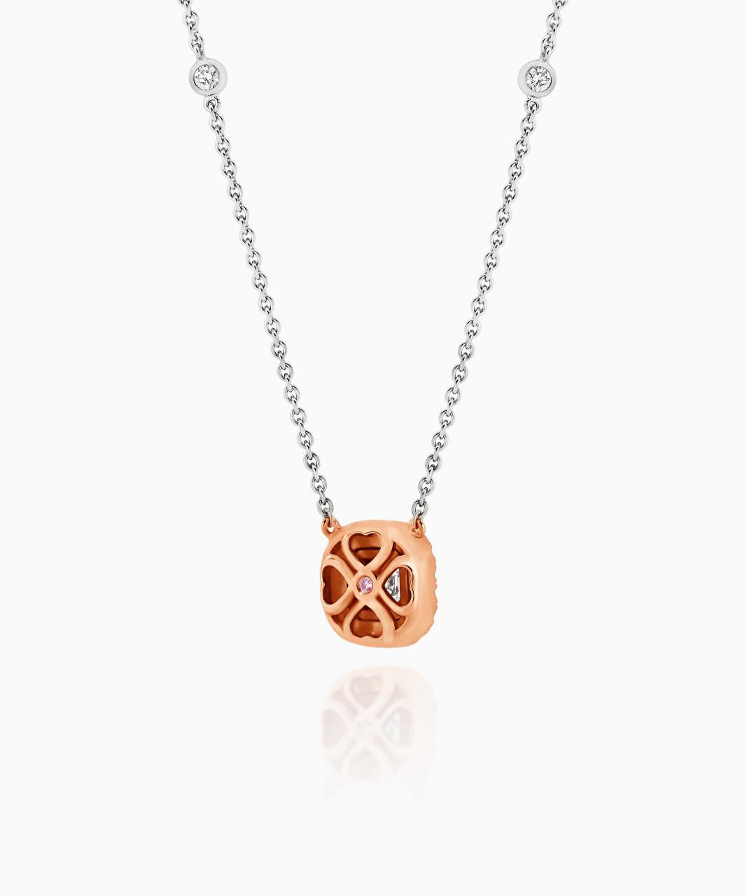 Lucie White and Argyle Pink Diamond Necklace