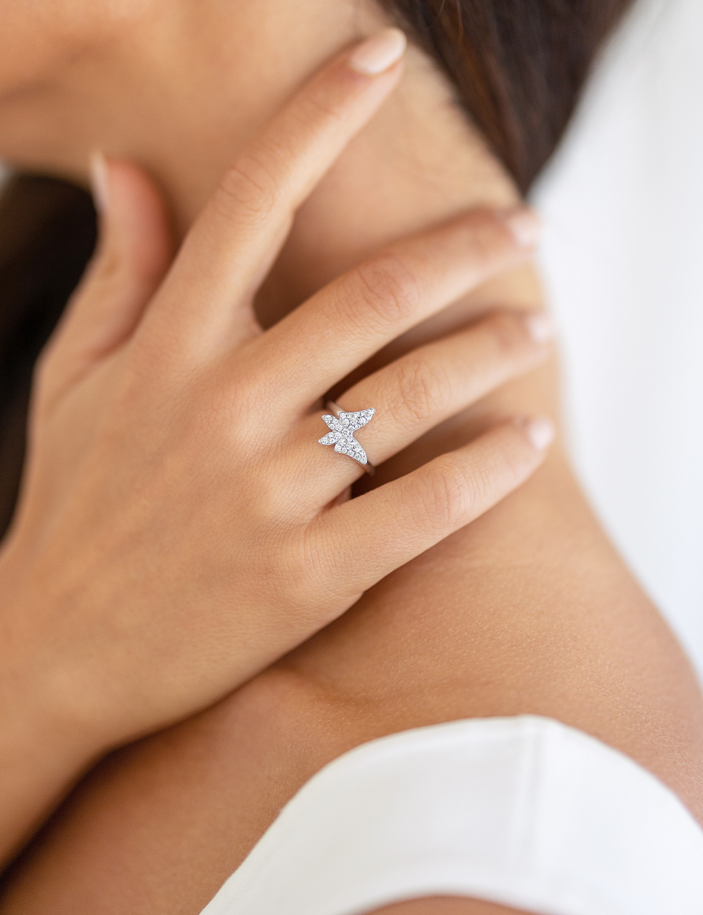 Musson ‘White Butterfly’ diamond ring supports cancer research