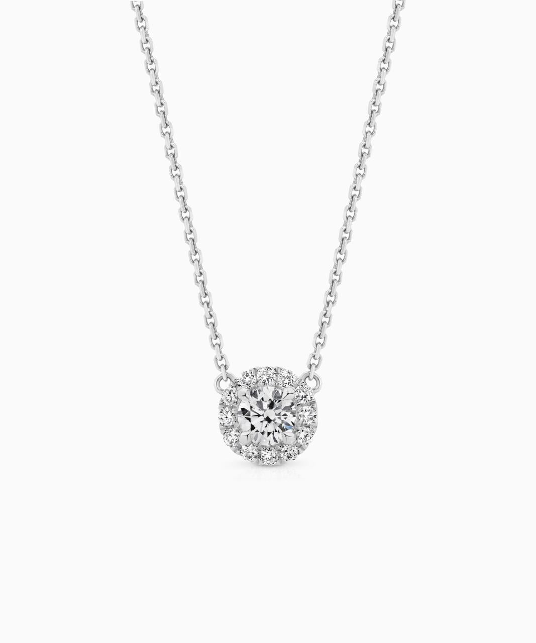 Halo Diamond Necklace