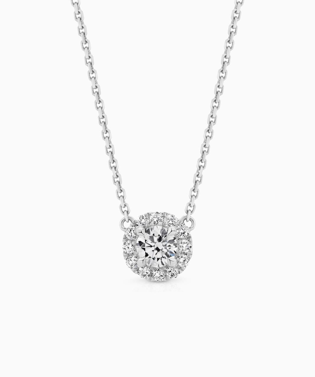 Halo Diamond Necklace