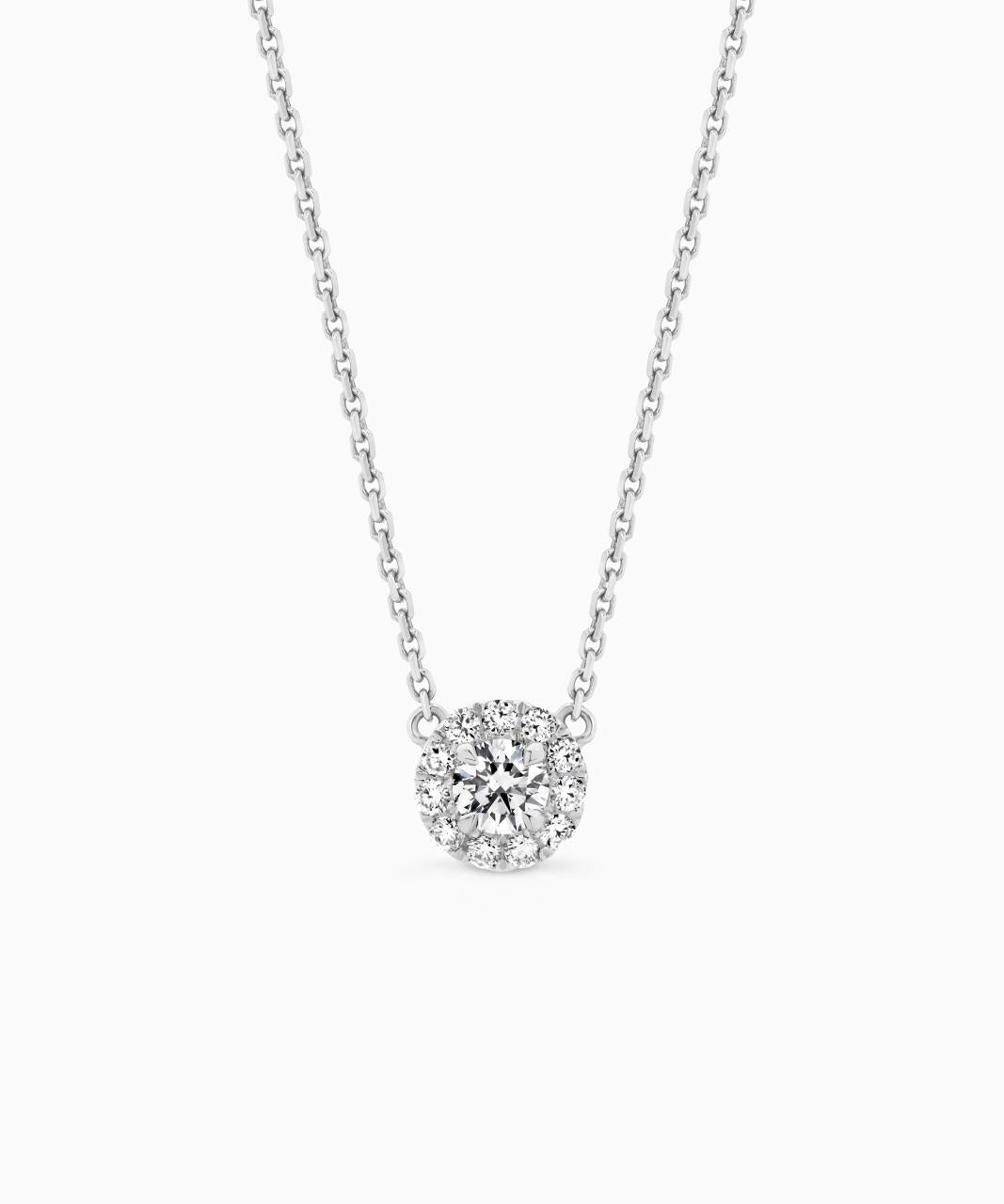 Halo Diamond Necklace