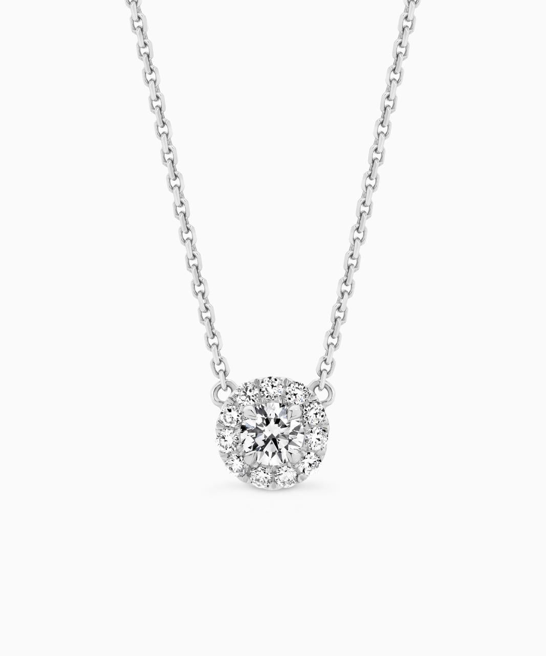 Halo Diamond Necklace