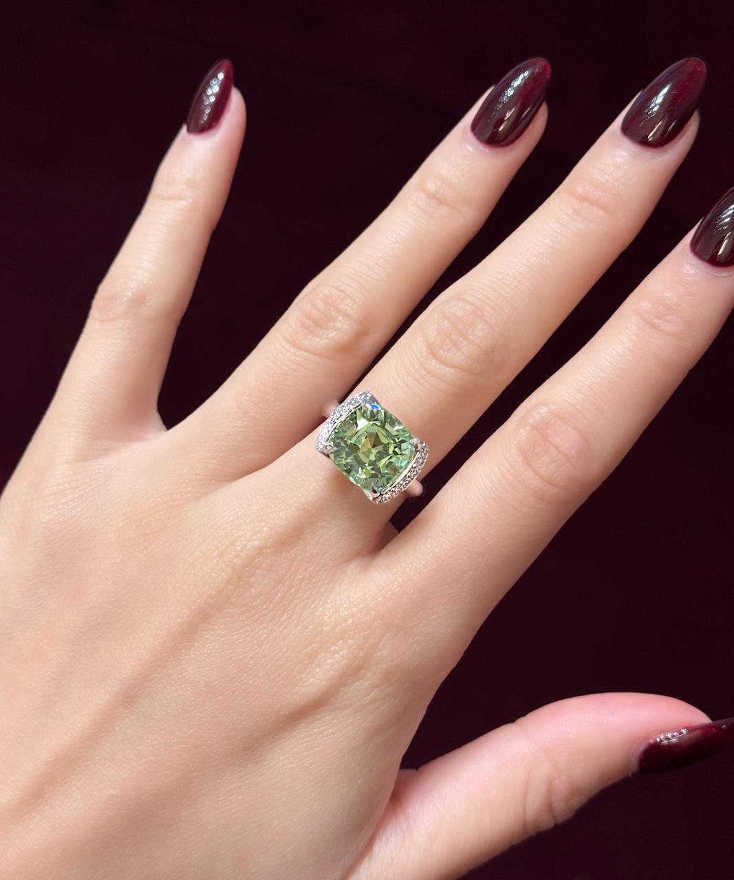 Bella Mint Tourmaline Ring