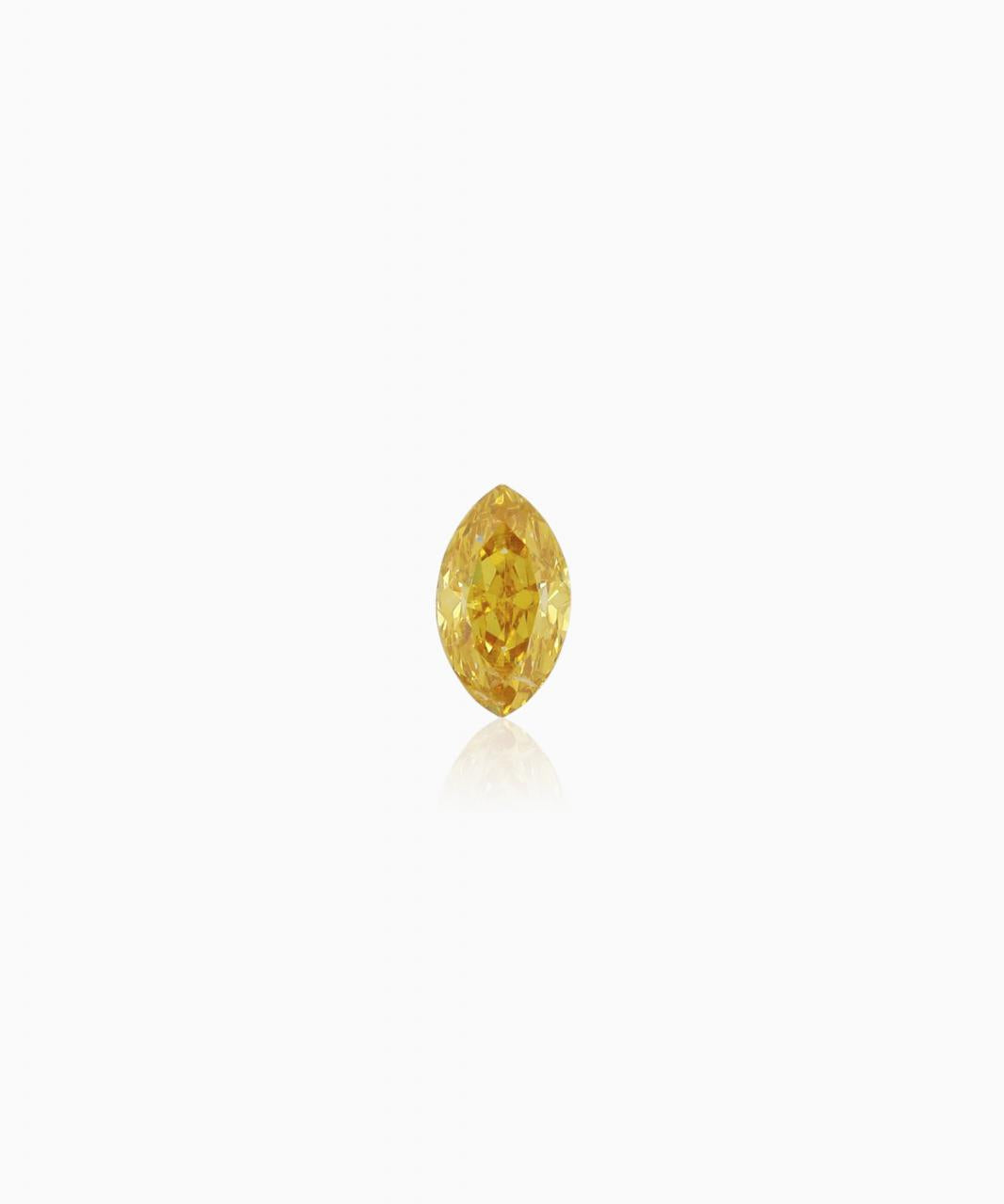 0.10ct Natural Fancy Intense Orange Yellow Orange, SI2