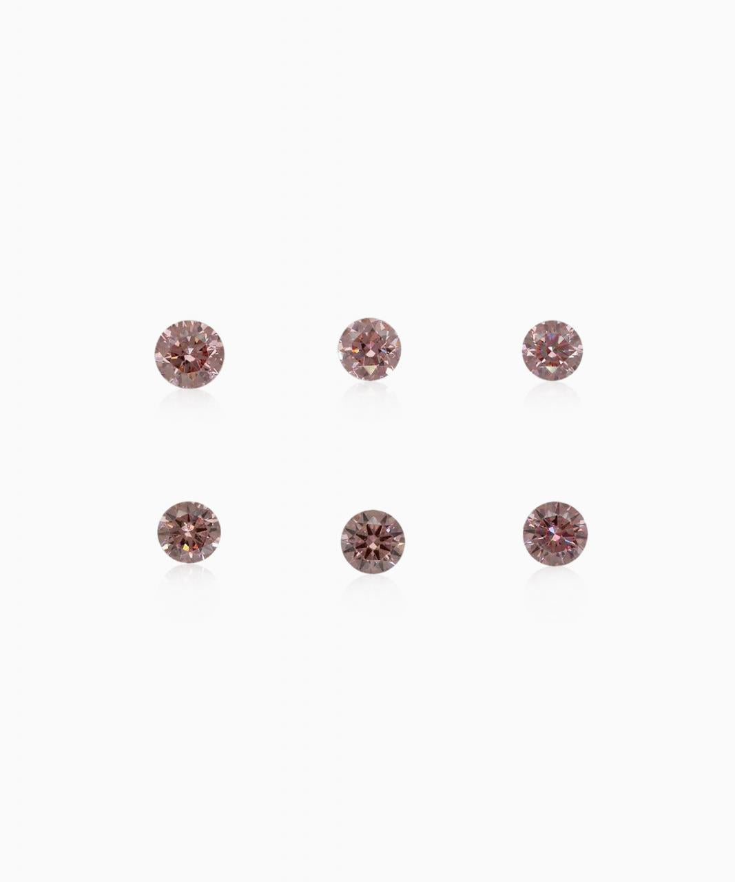 6=0.24ct Natural Fancy Intense Pink, 6P, SI, Argyle Pink Diamond