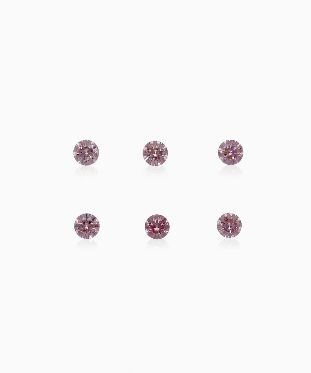 6=0.28ct Natural Fancy Intense Purplish Pink / Pink, 6P, SI2, Argyle Pink Diamonds