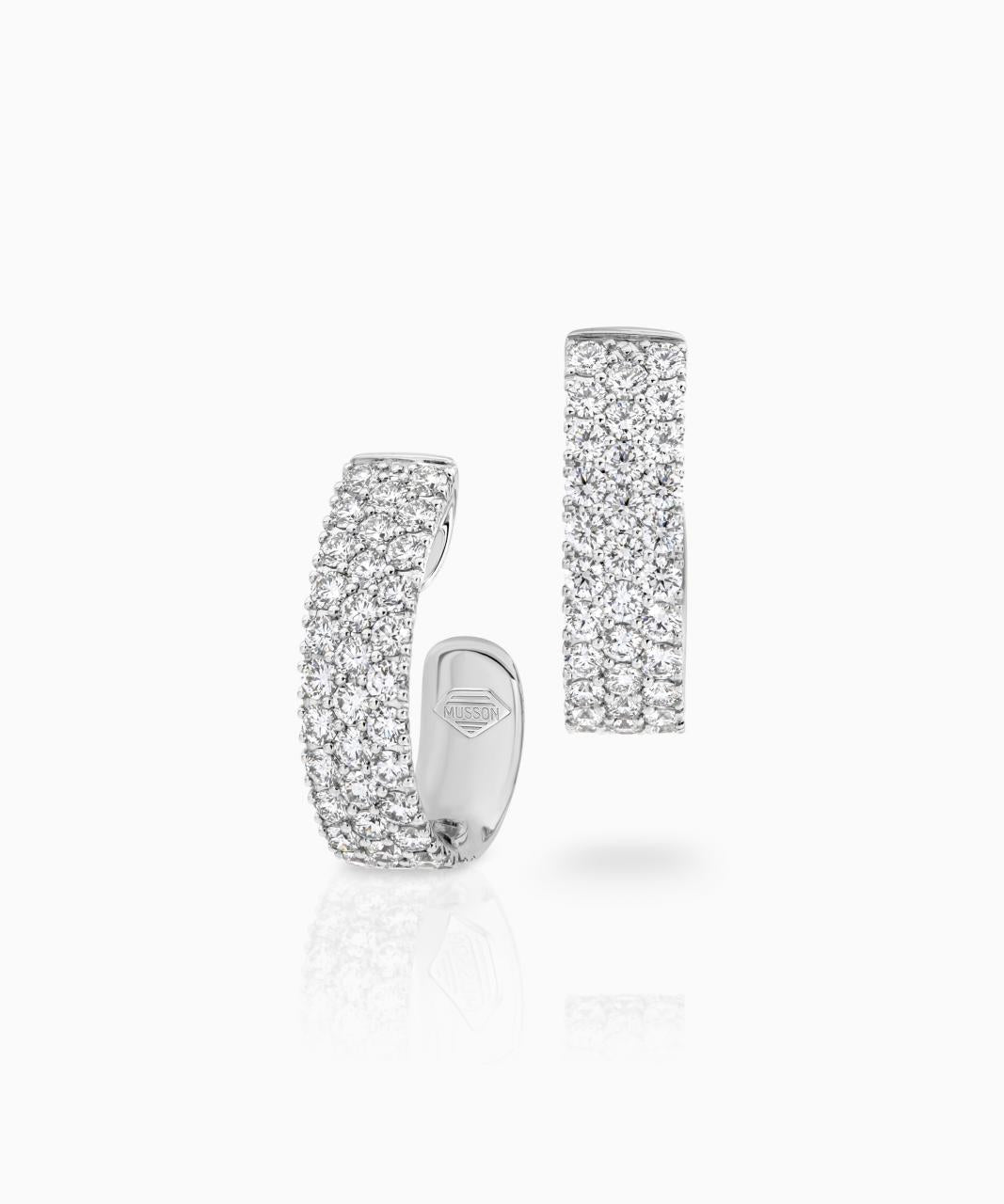 Diamond Road Earrings - Three Row
