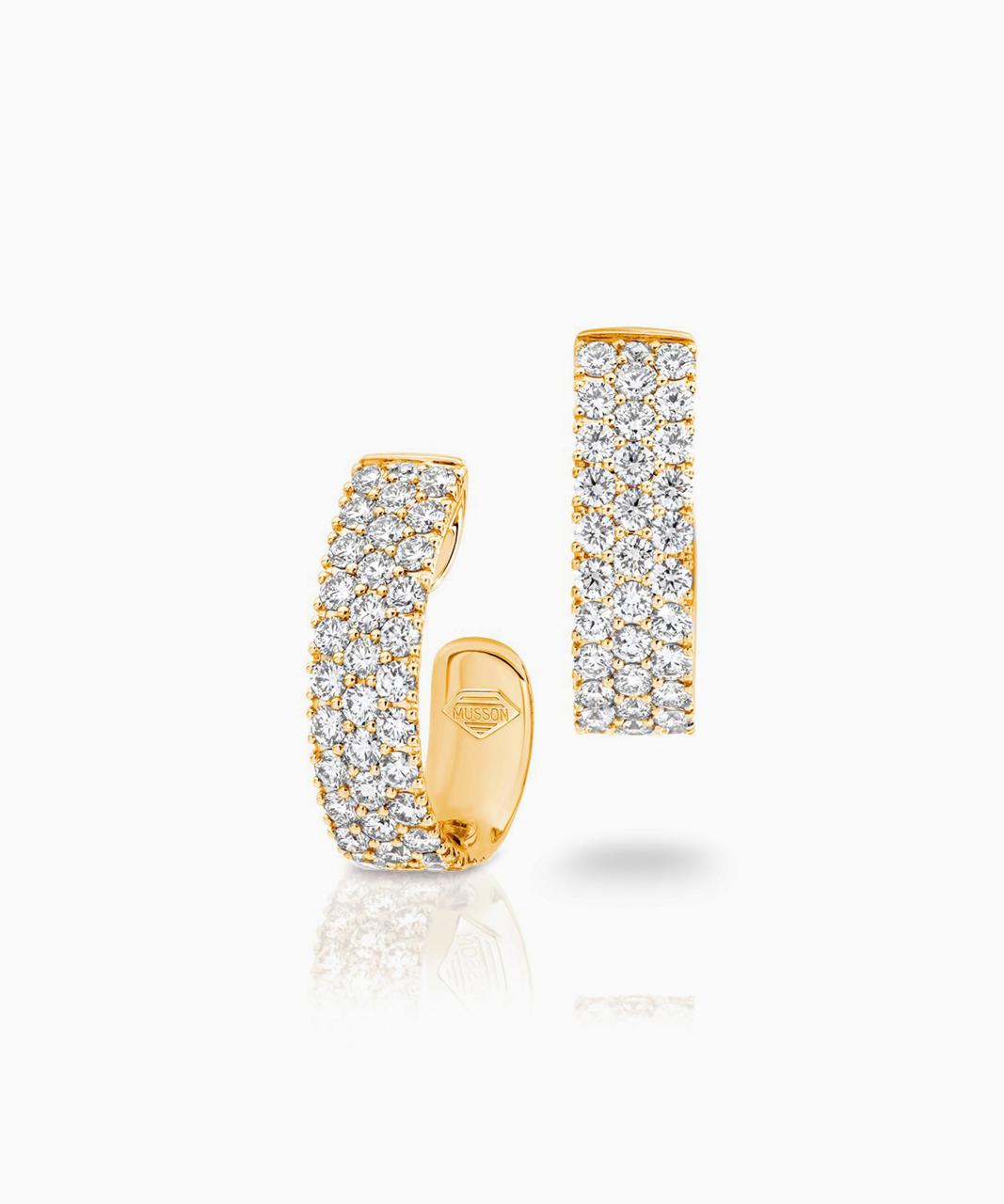 Diamond Road Earrings - Three Row