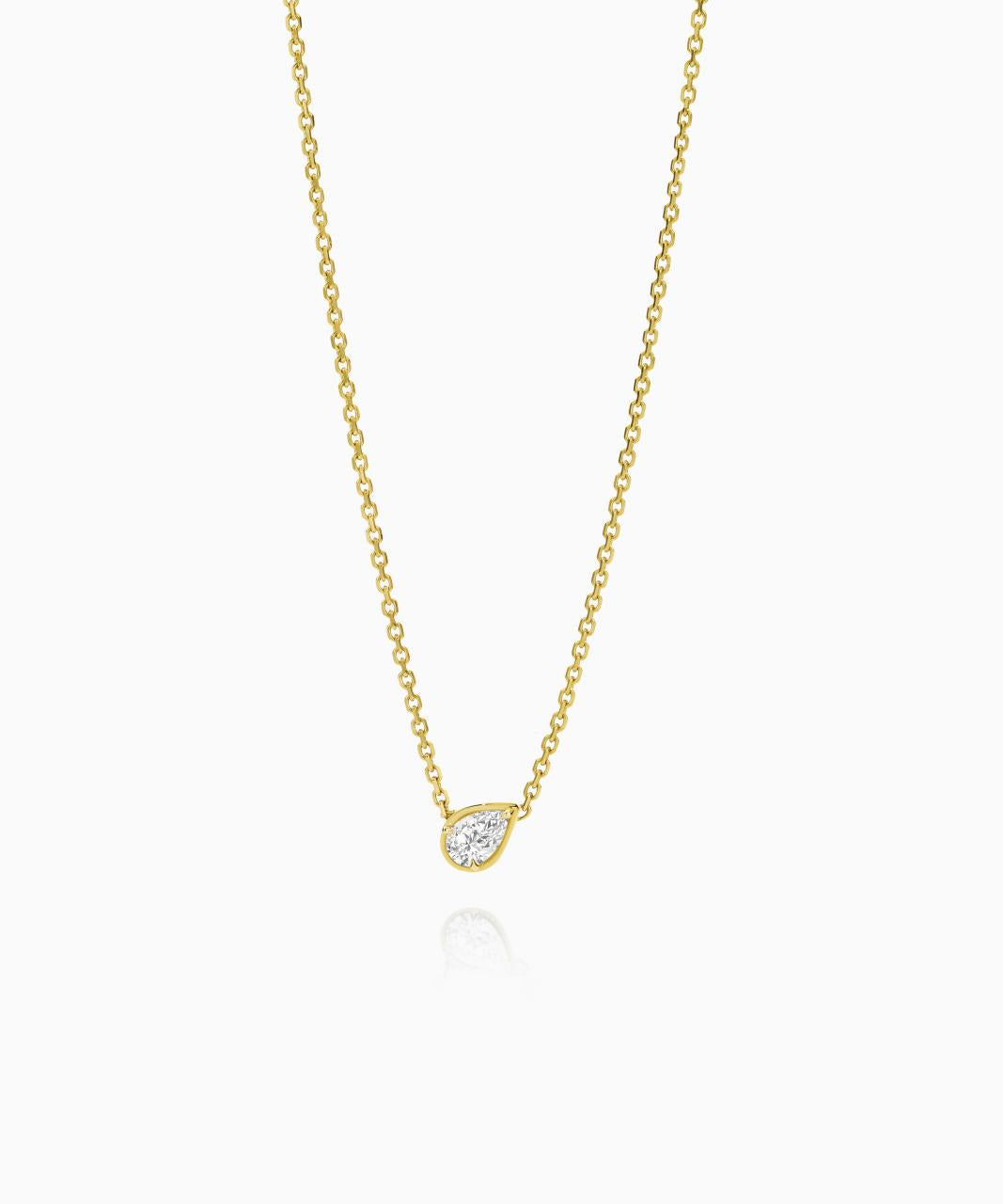 Pera Diamond Necklace, Yellow Gold