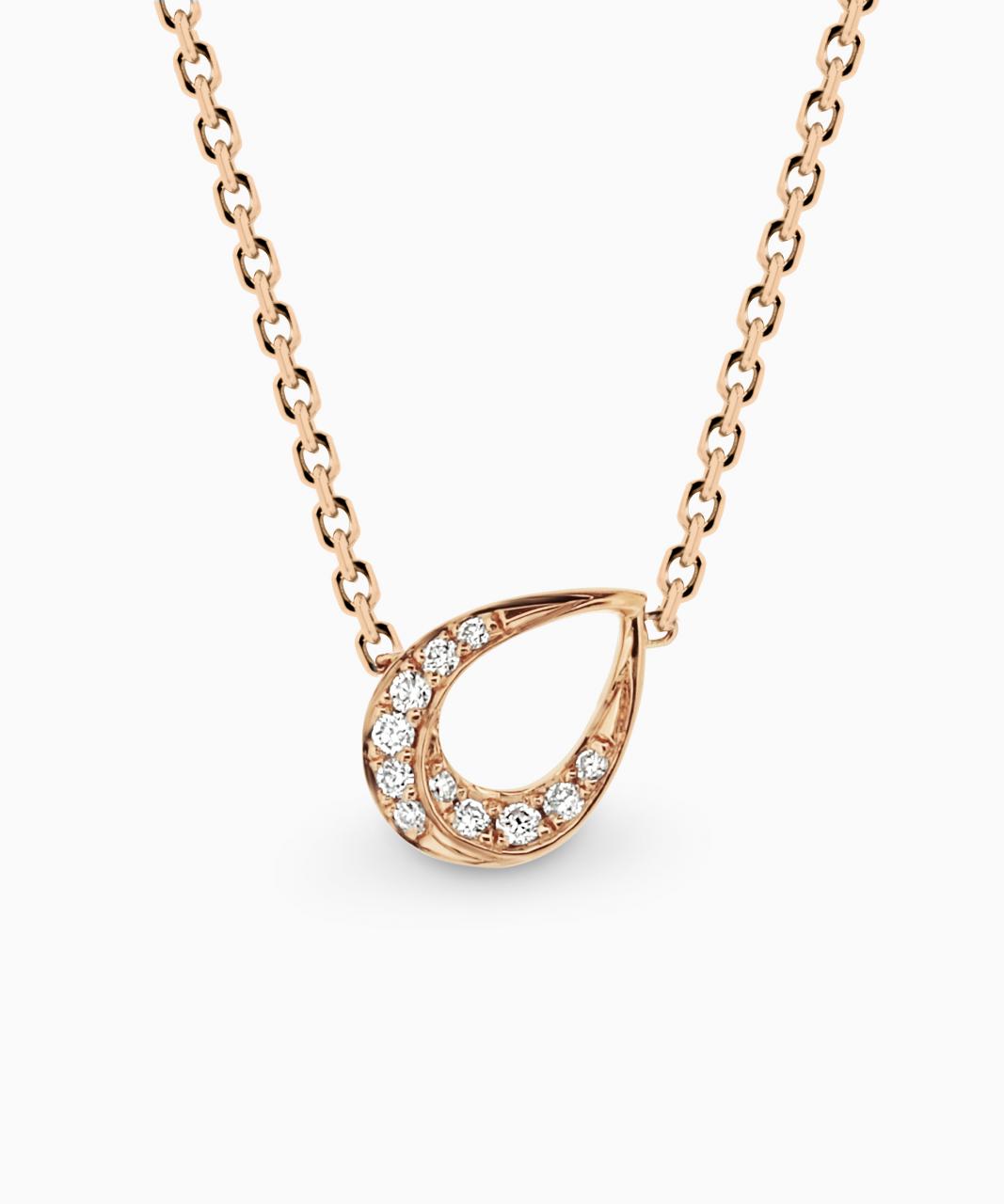 Pera Giro Diamond Necklace, Rose Gold