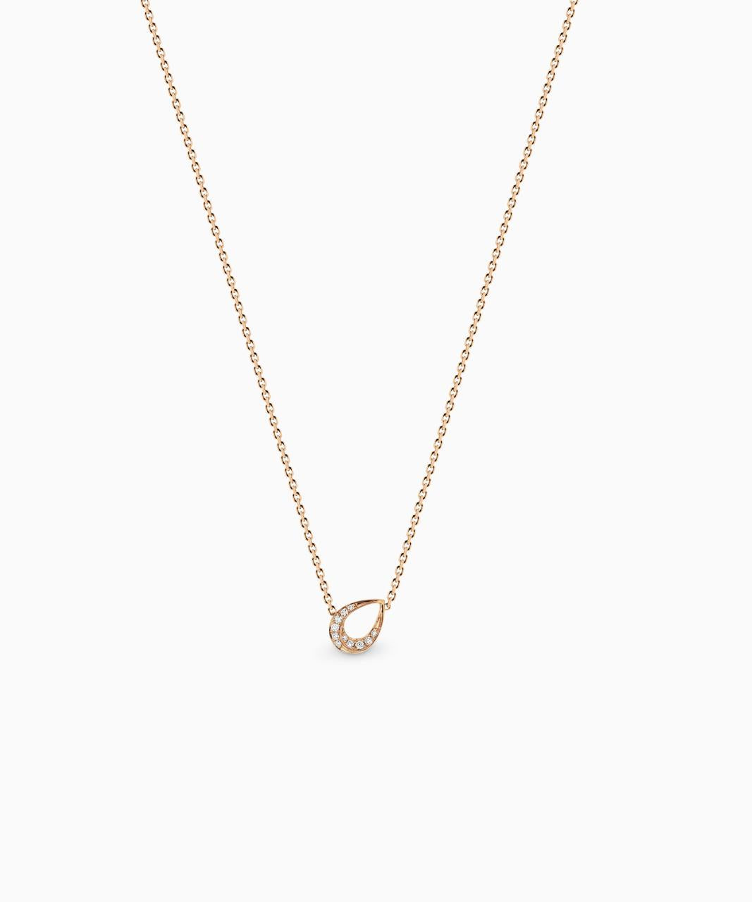 Pera Giro Diamond Necklace, Rose Gold