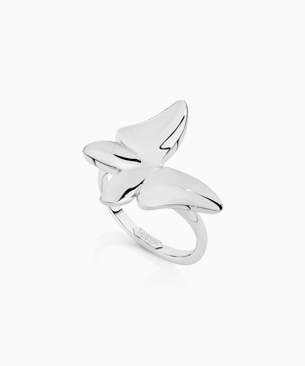 White Butterfly Ring