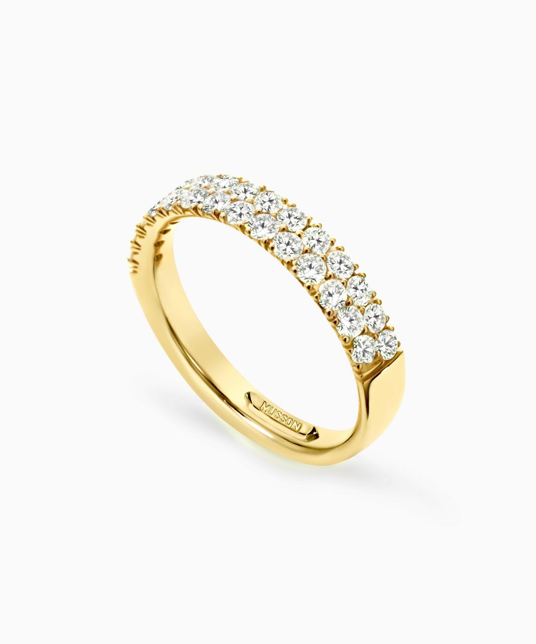 Two row name ring top