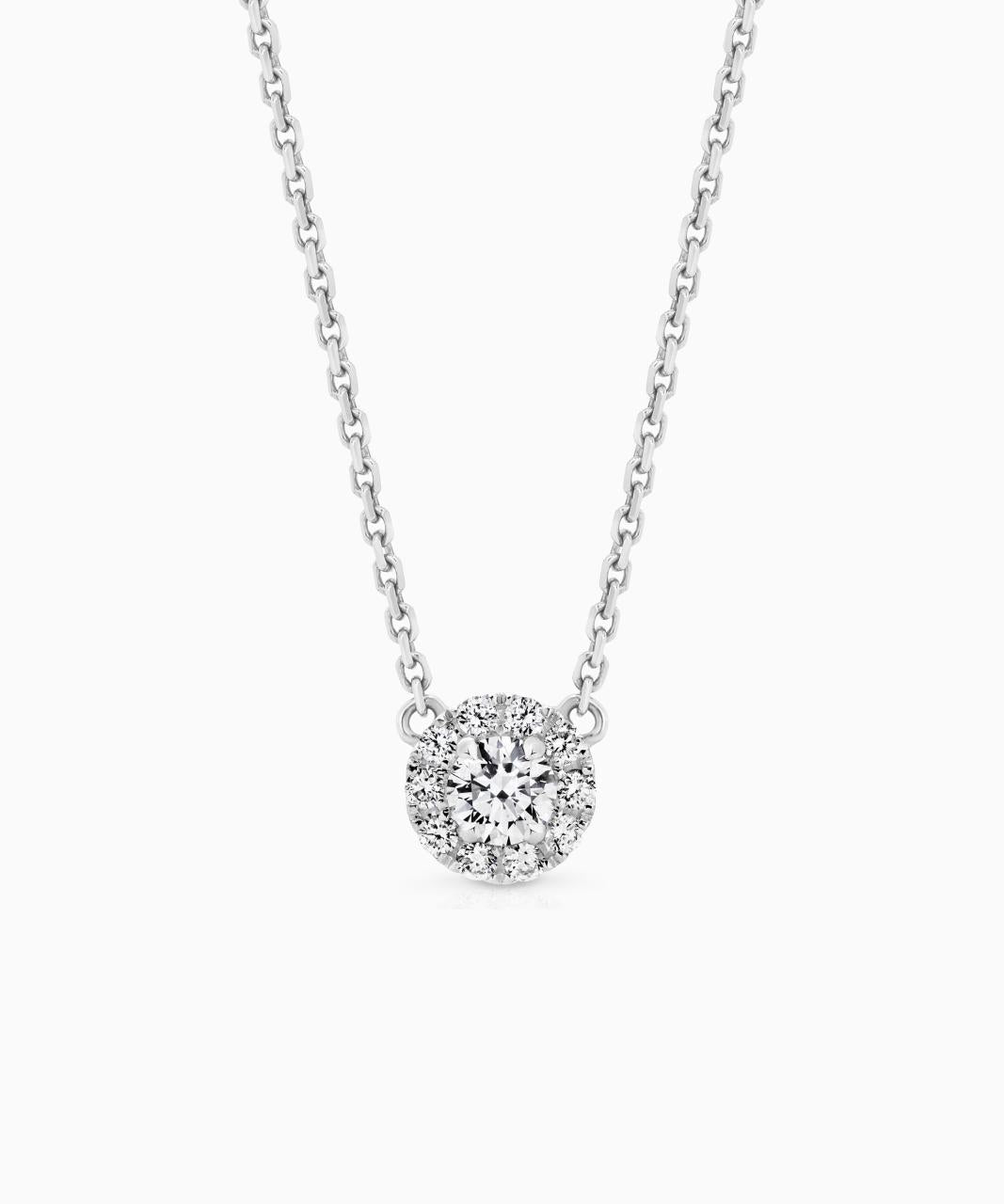 Halo Diamond Necklace