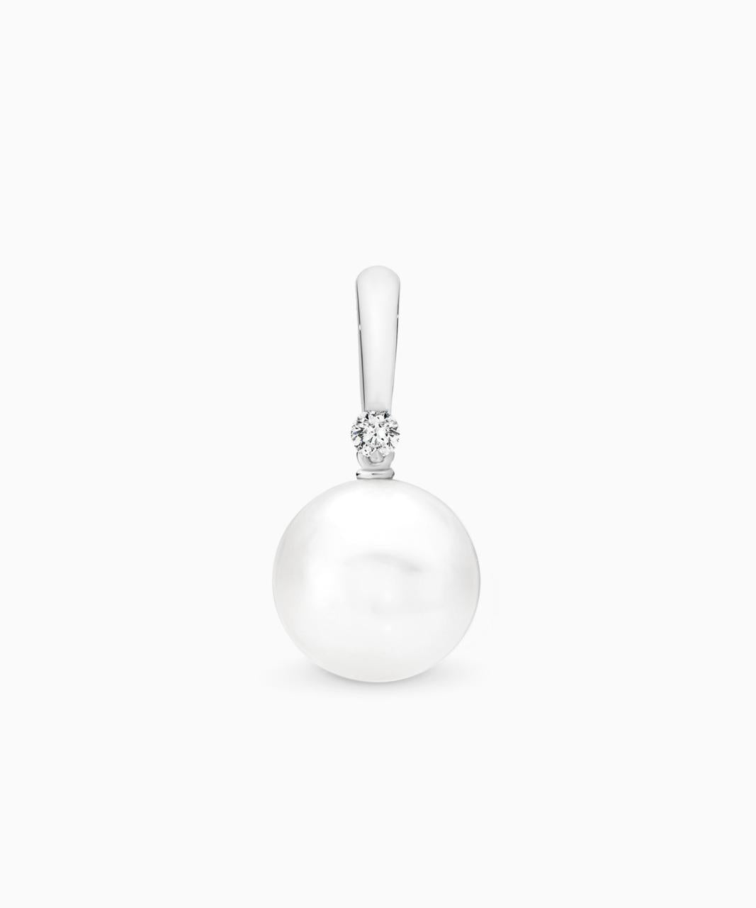 Quiver Pearl Pendant - White Gold