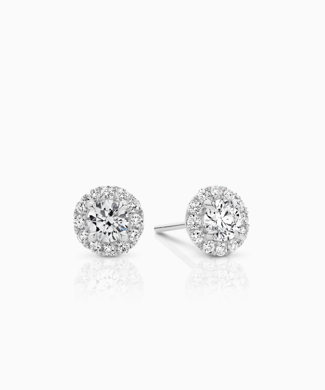 Halo Diamond Earrings