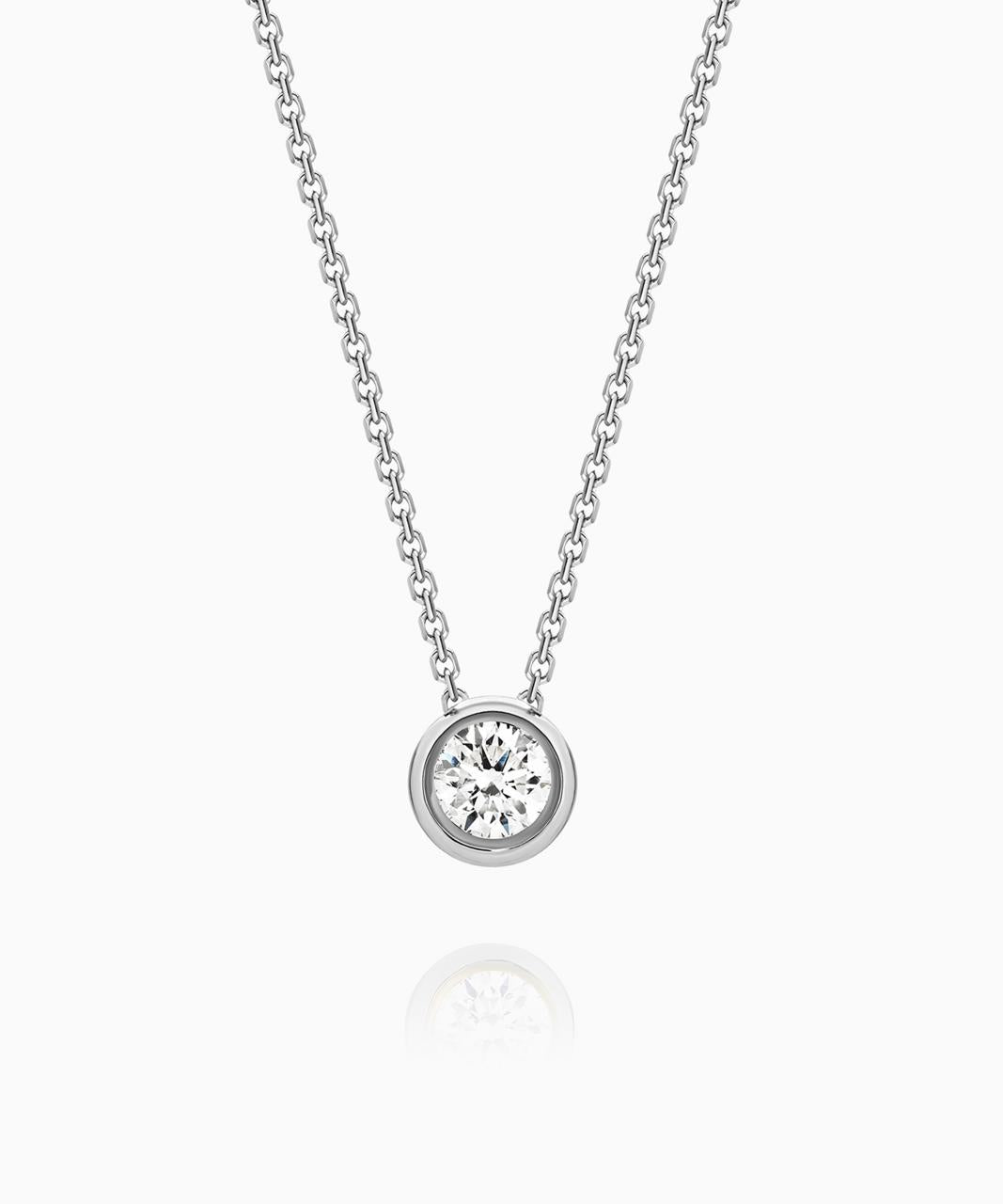 Bezel Set Diamond Pendant