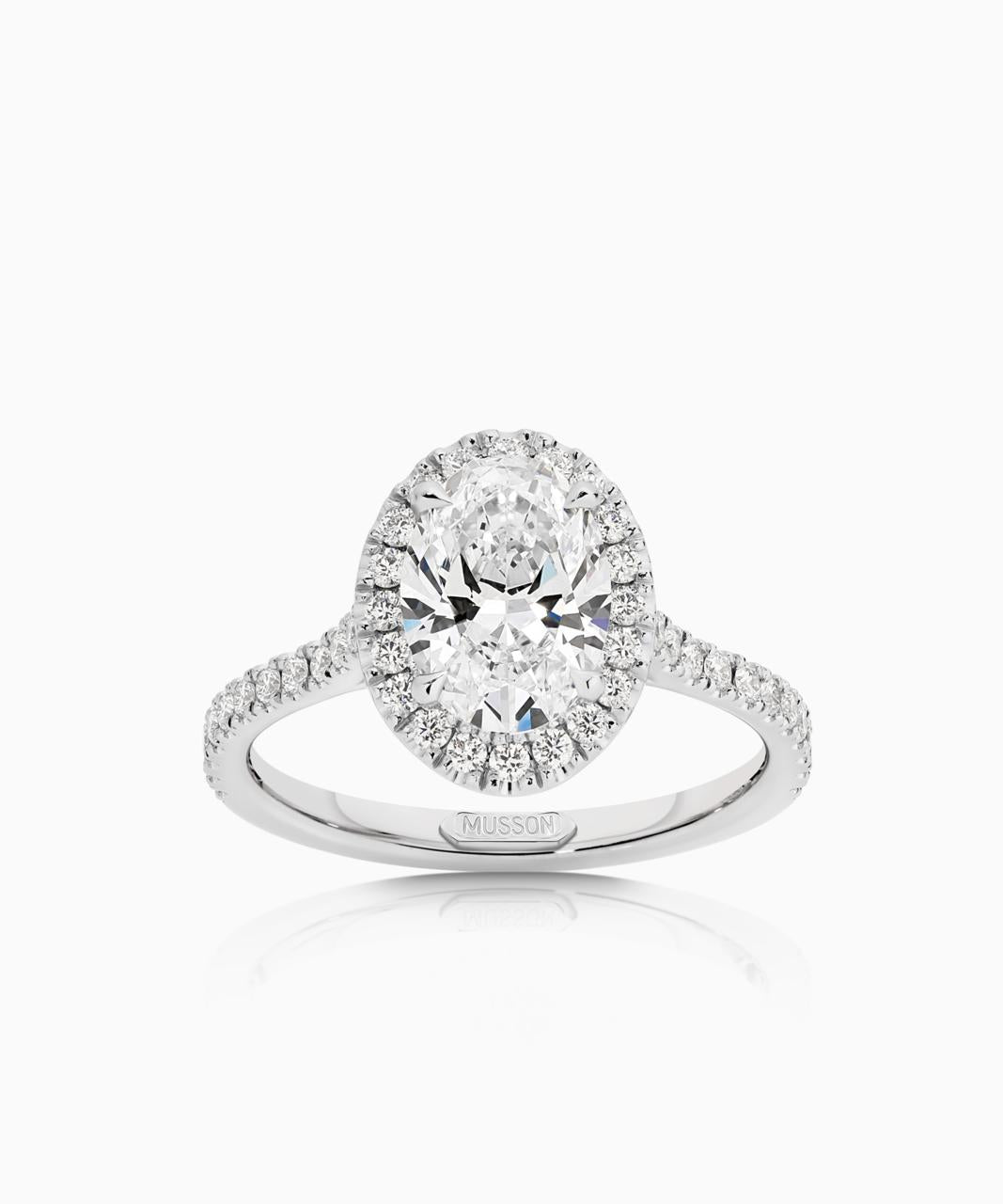 Centre of My Universe Oval Halo Ring