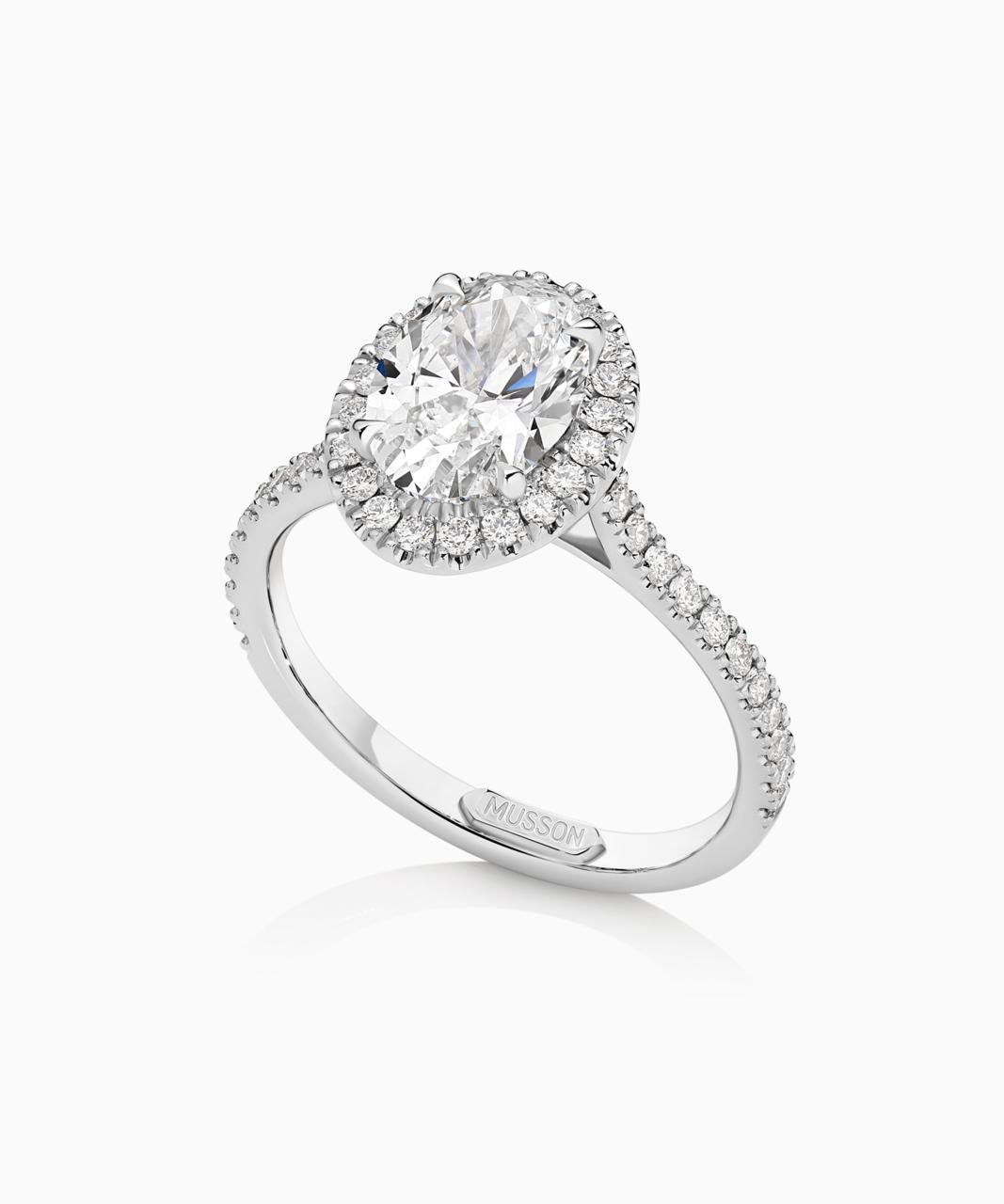 Centre of My Universe Oval Halo Ring