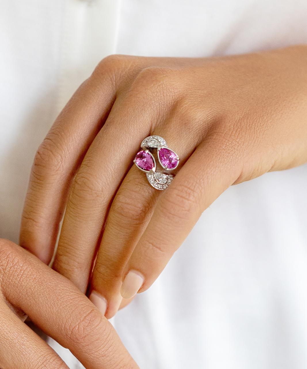 Allegra Pink Sapphire Ring