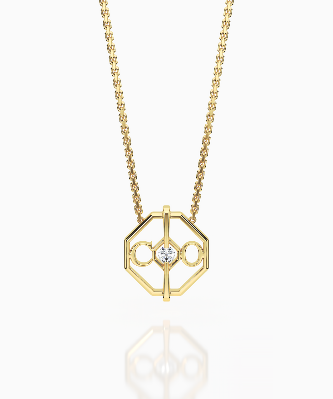My World Necklace BESPOKE, 18ct Yellow Gold