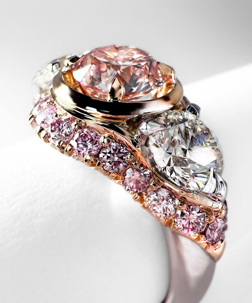 Trilogy Argyle Pink Diamond Ring