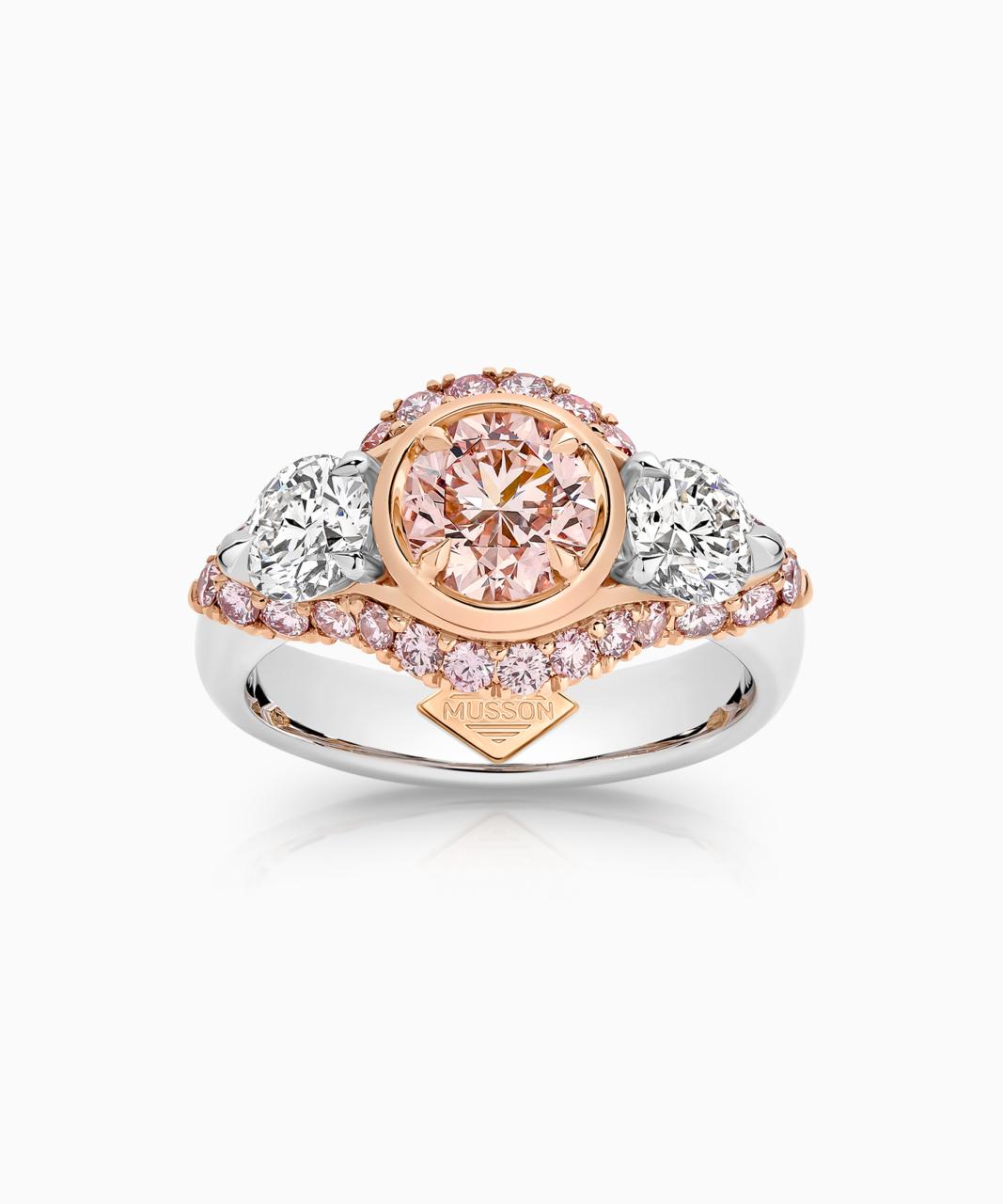 Trilogy Argyle Pink Diamond Ring