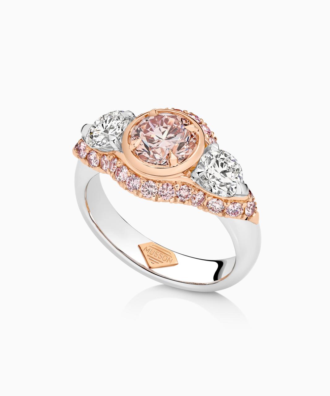 Trilogy Argyle Pink Diamond Ring