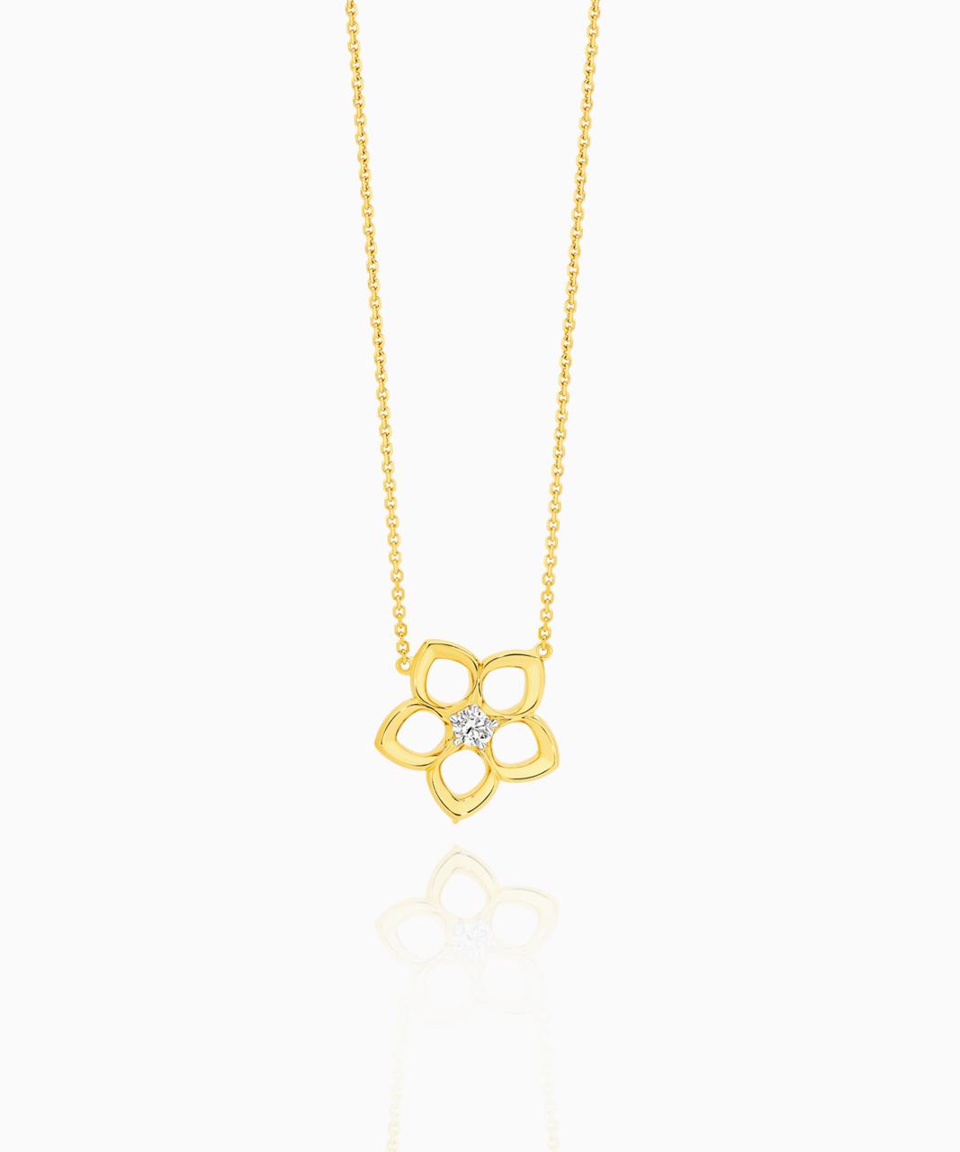Joy Light Diamond Pendant, Yellow Gold