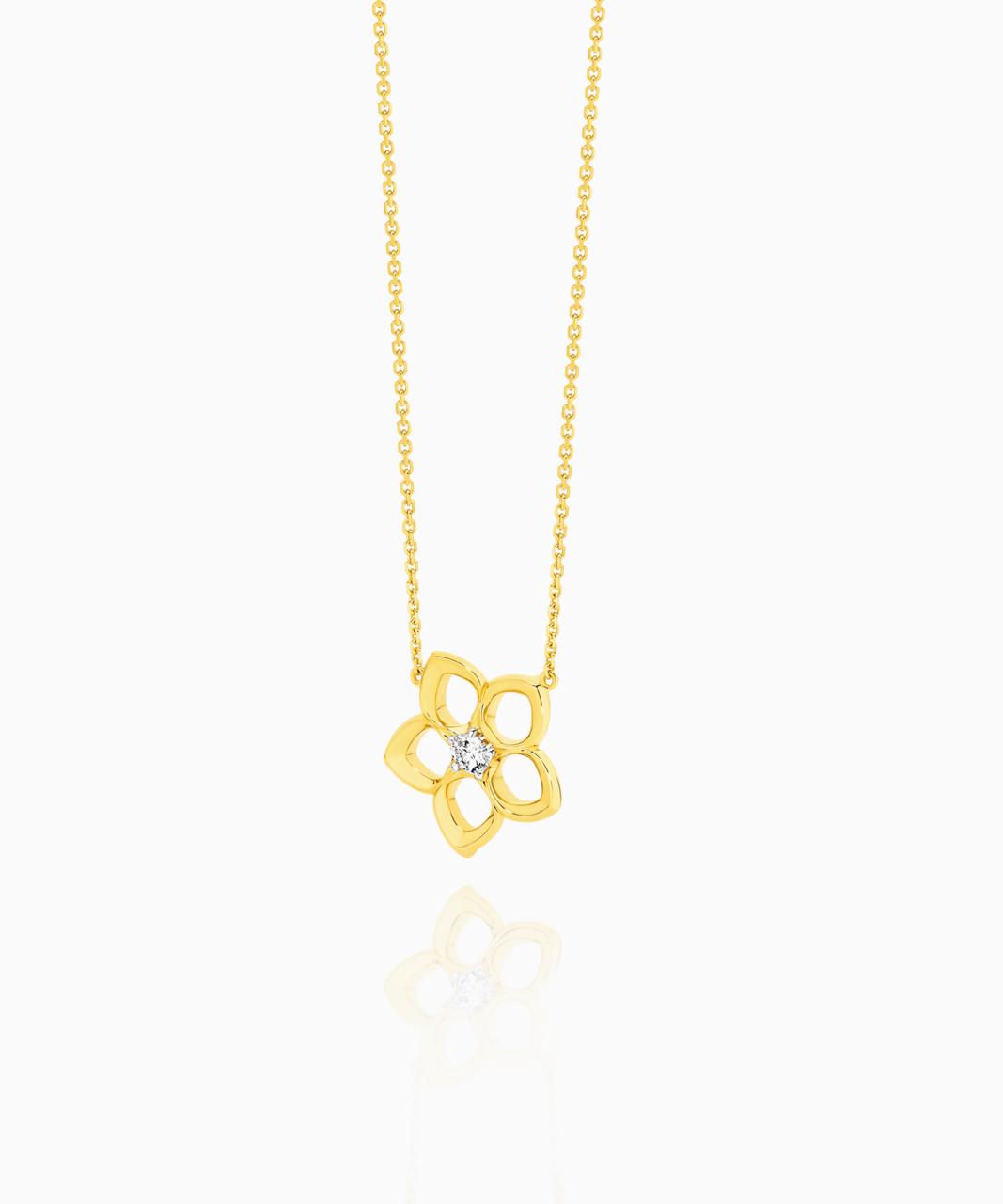 Joy Light Diamond Pendant, Yellow Gold