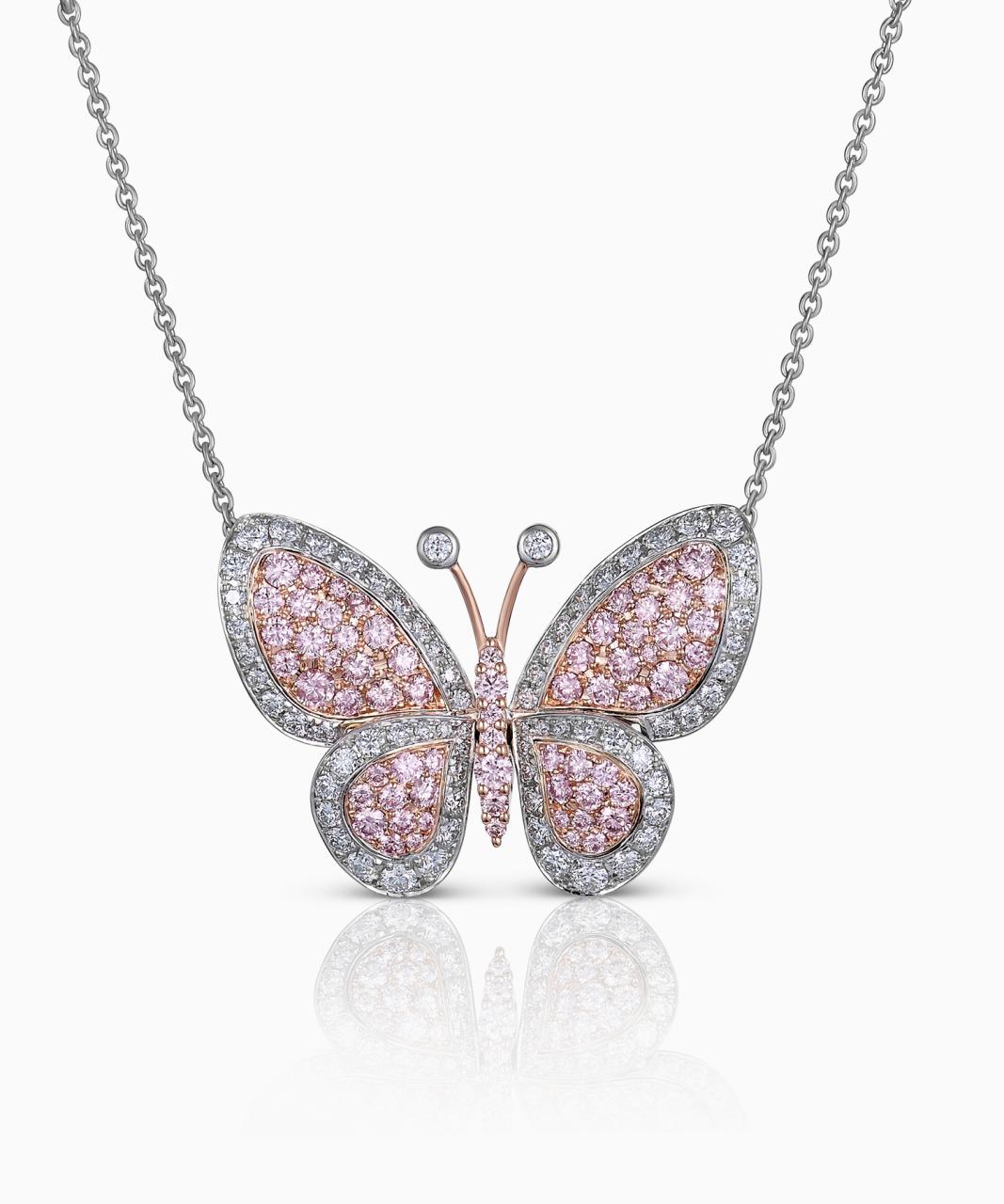Limited Edition - Argyle Pink™ Butterfly Pendant