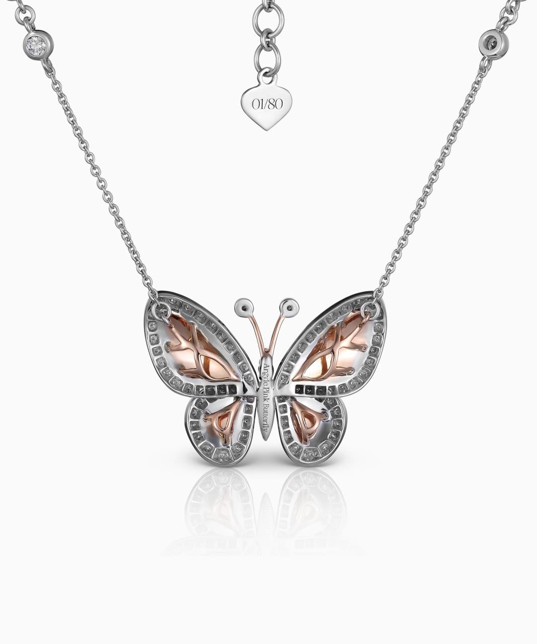 Limited Edition - Argyle Pink™ Butterfly Pendant