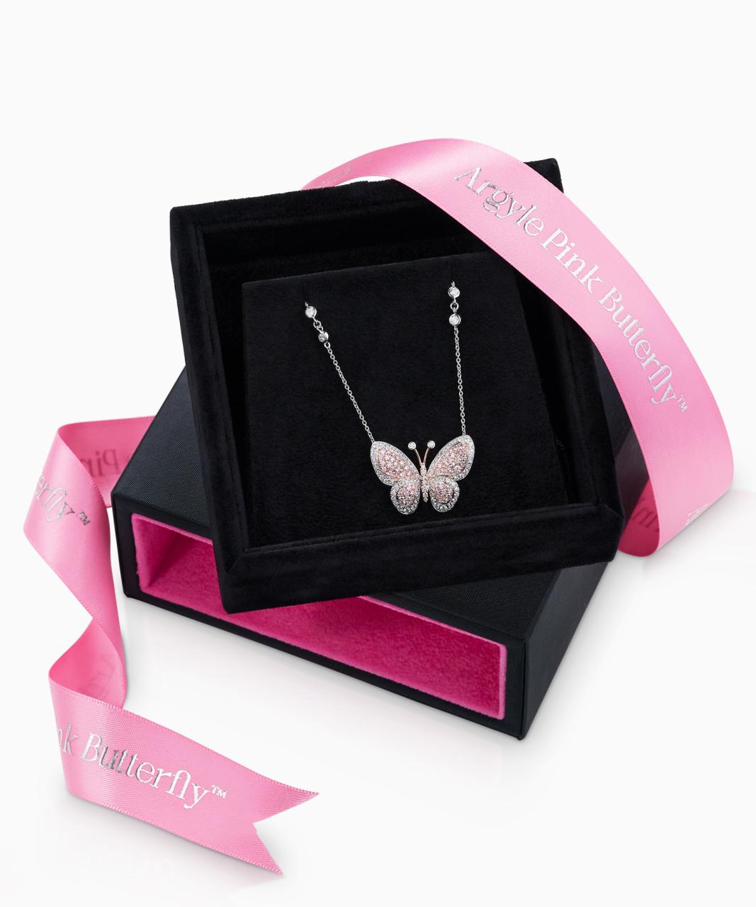 Limited Edition - Argyle Pink™ Butterfly Pendant