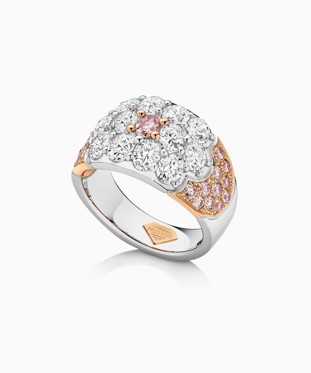 Rosé Celebration Ring - White & Rose Gold