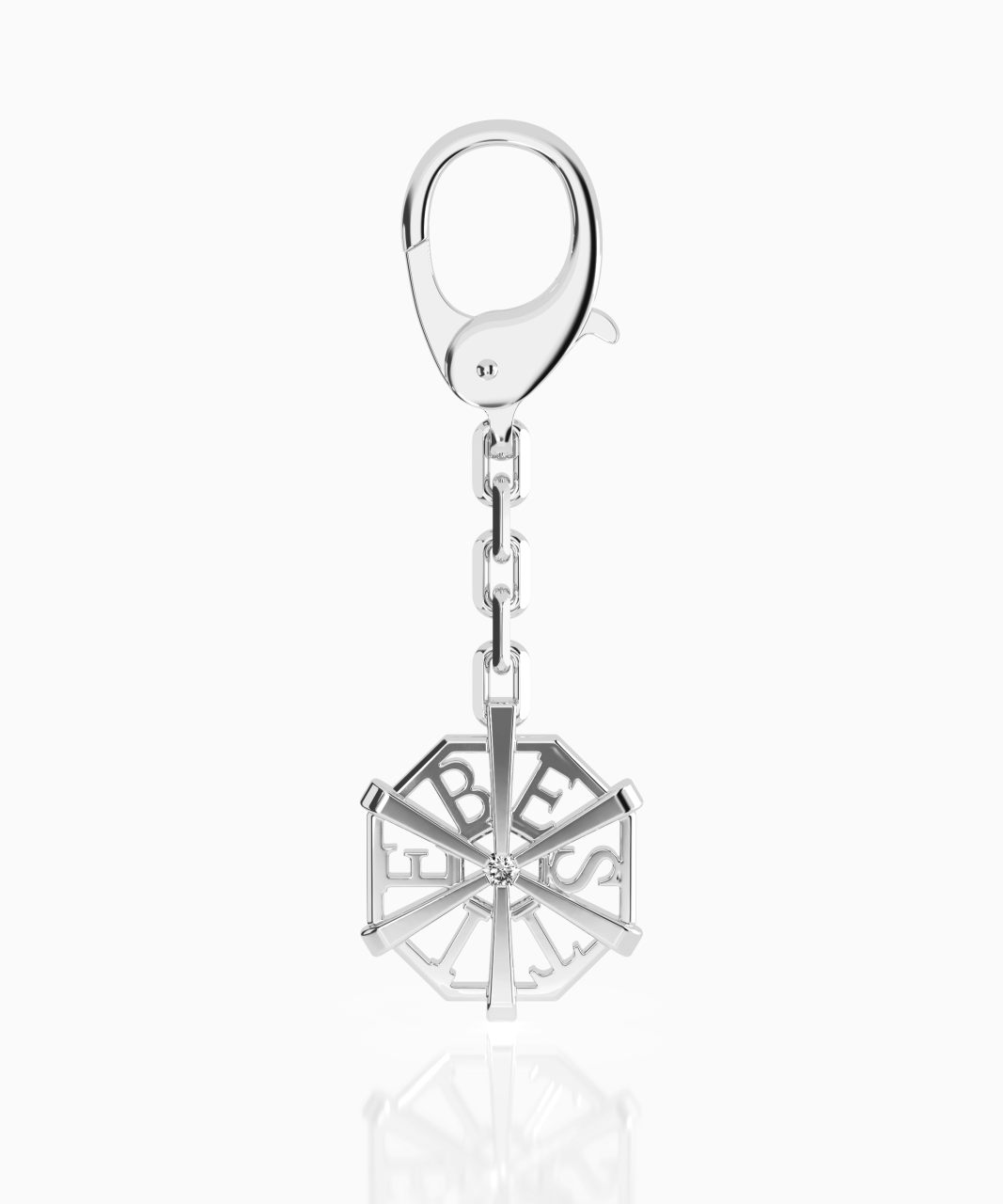 My World Key Ring BESPOKE, 9ct Gold