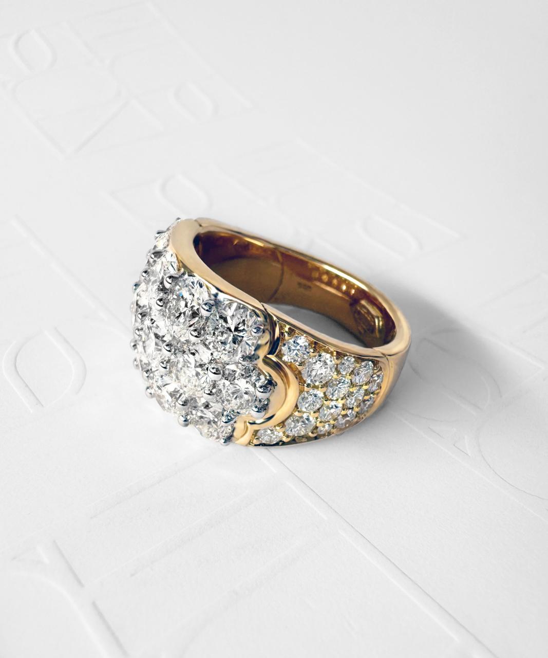 Celebration Diamond Ring, 18ct Yellow Gold
