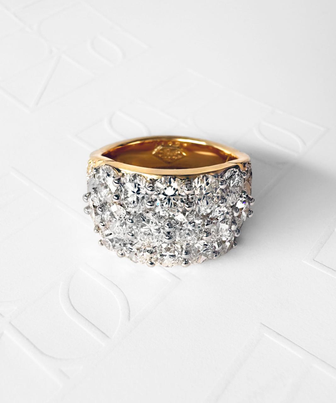 Celebration Diamond Ring, 18ct Yellow Gold