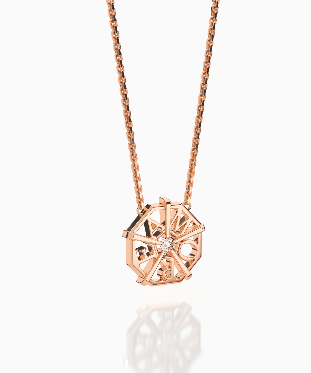 My World Necklace AMORE Edition, 18ct Gold