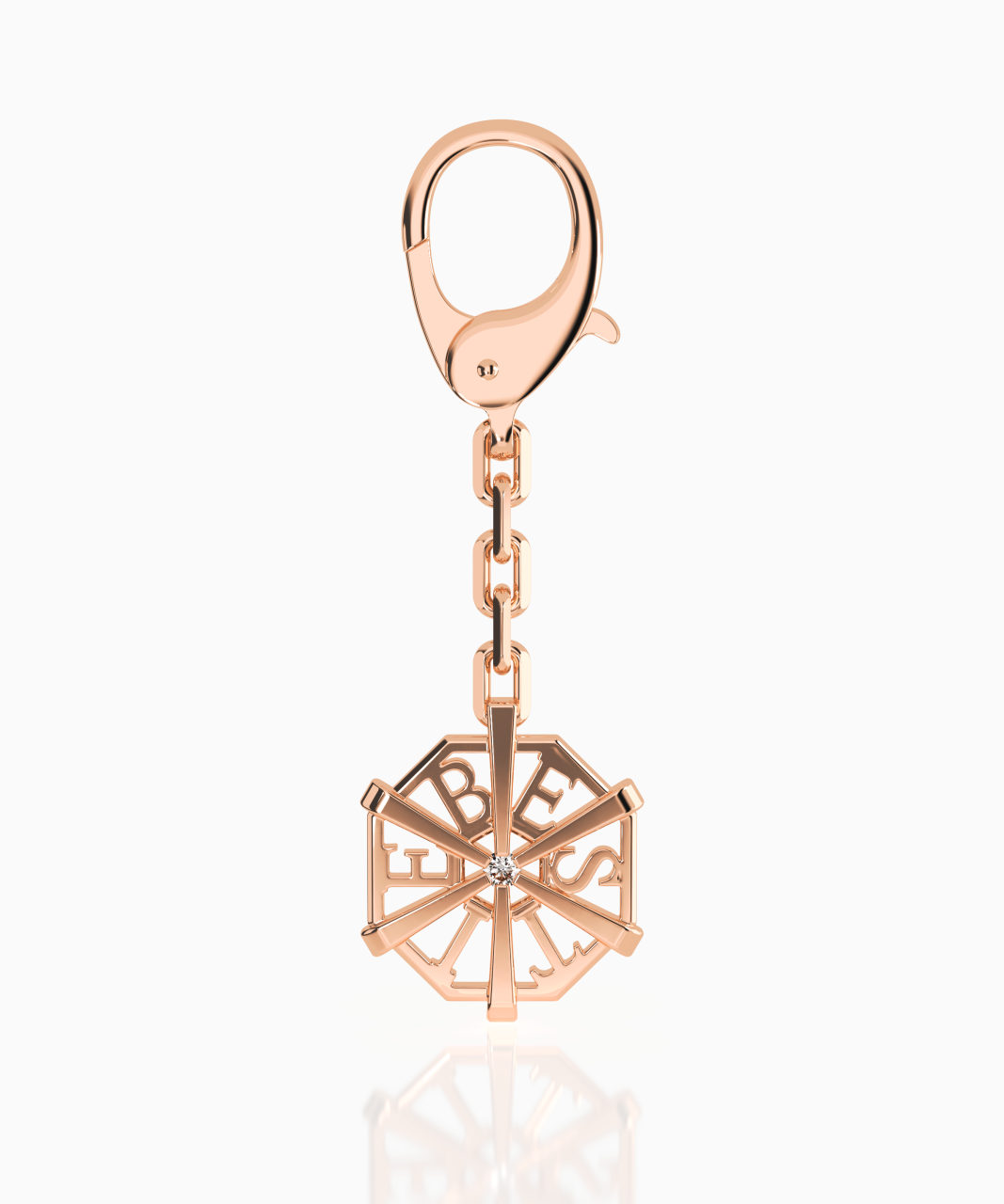 My World Key Ring BESTIE Edition, 9ct Gold