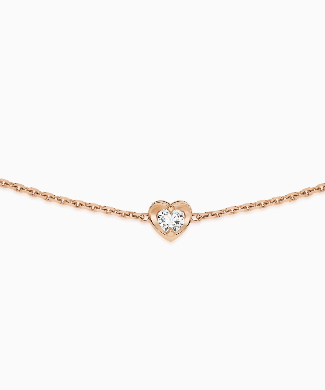 Amore Heart Diamond Bracelet, 18ct Rose Gold