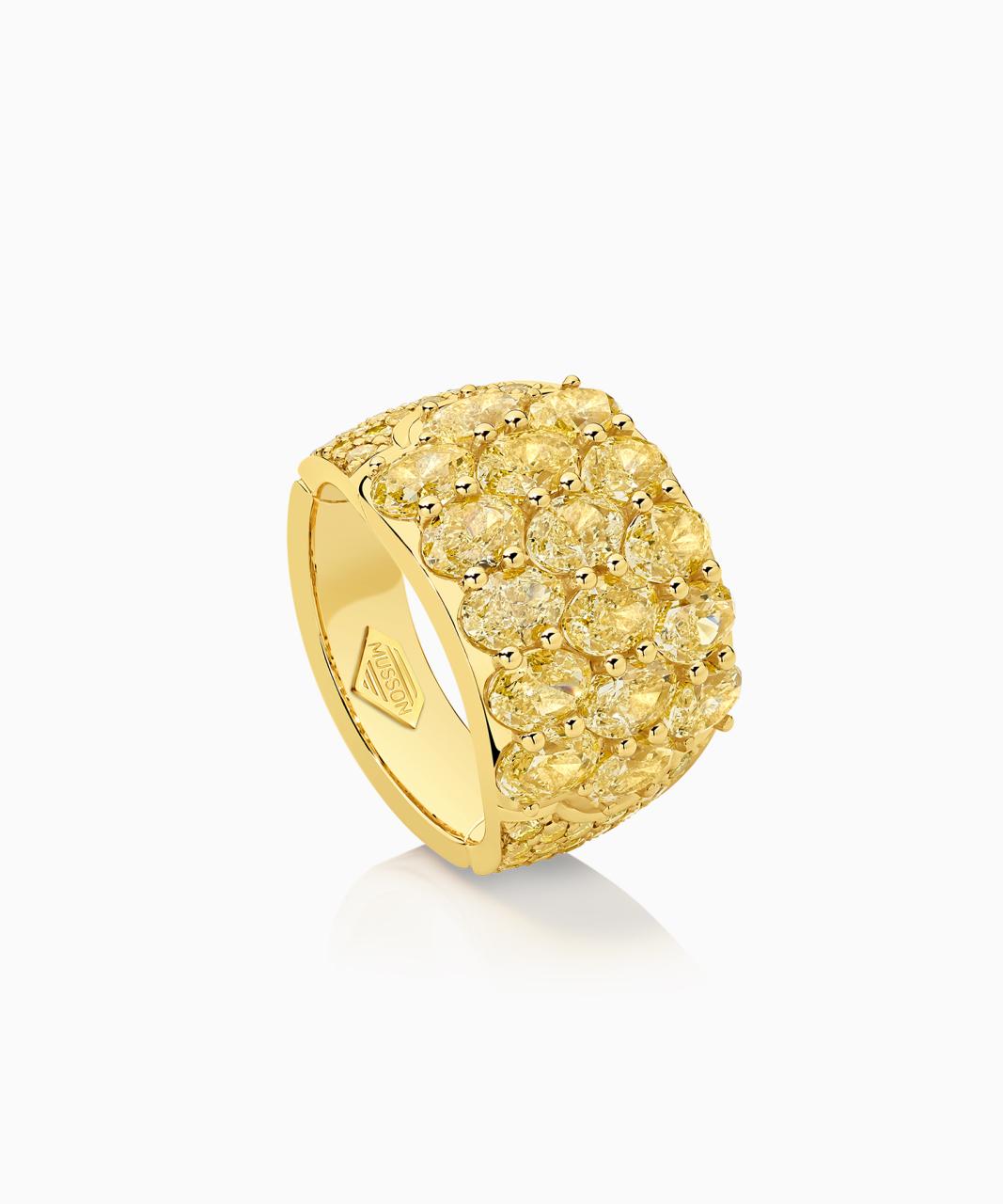 Celebration Yellow Diamond Ring, 18ct Yellow Gold