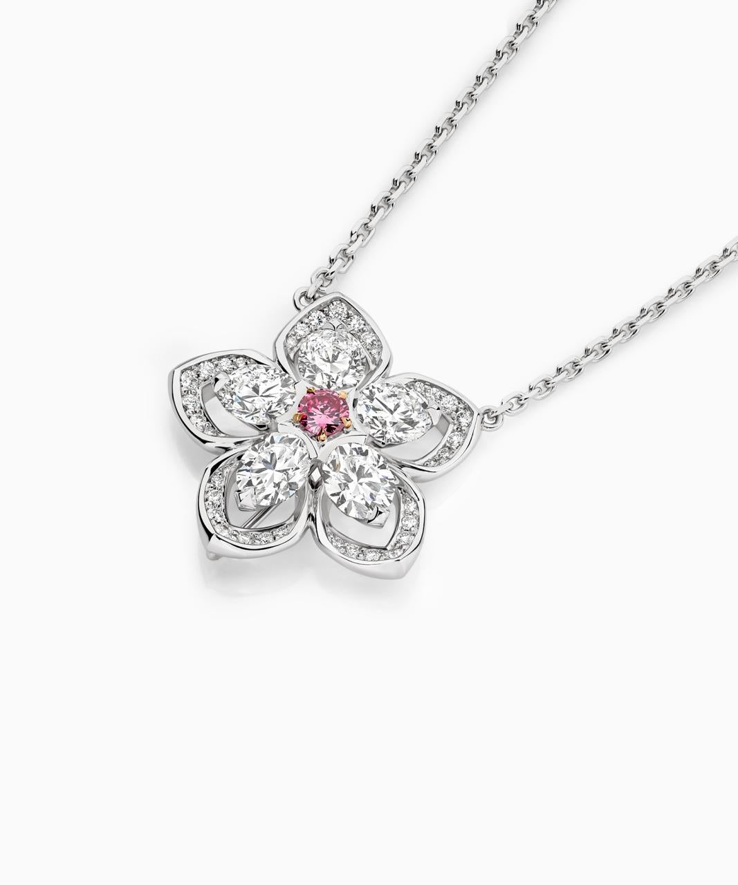 Joy Couture Argyle Pink Diamond Necklace